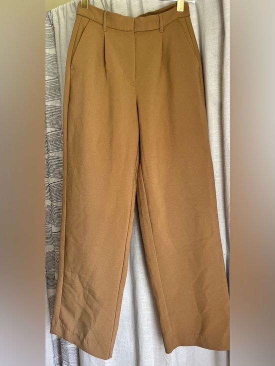 Old Navy Pants - Old Navy Taylor Wide Leg Trousers Brown High Rise Pants Size Small